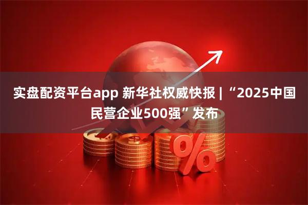 实盘配资平台app 新华社权威快报 | “2025中国民营企业500强”发布